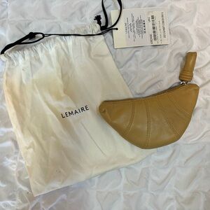Lemaire Mustard Leather Clutch